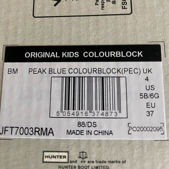 Brand New HUNTER BOOTS for Boys Sz 5 Big Kids - Picture 8 of 8